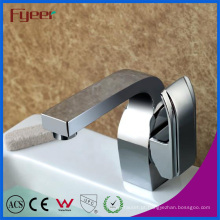 Fyeer Deck Montado Chrome Monocomando Banheiro Hot &amp; Cold Water Mixer Tap